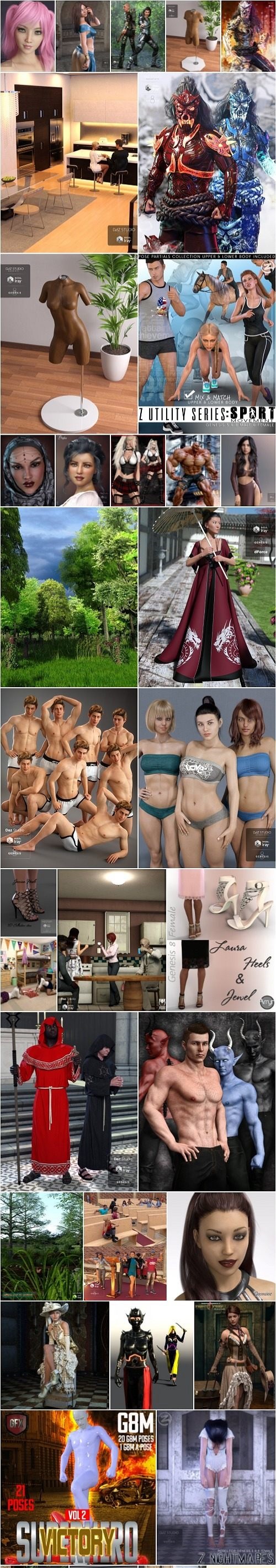 Daz 3D, Poser Bundle 1 June 2019