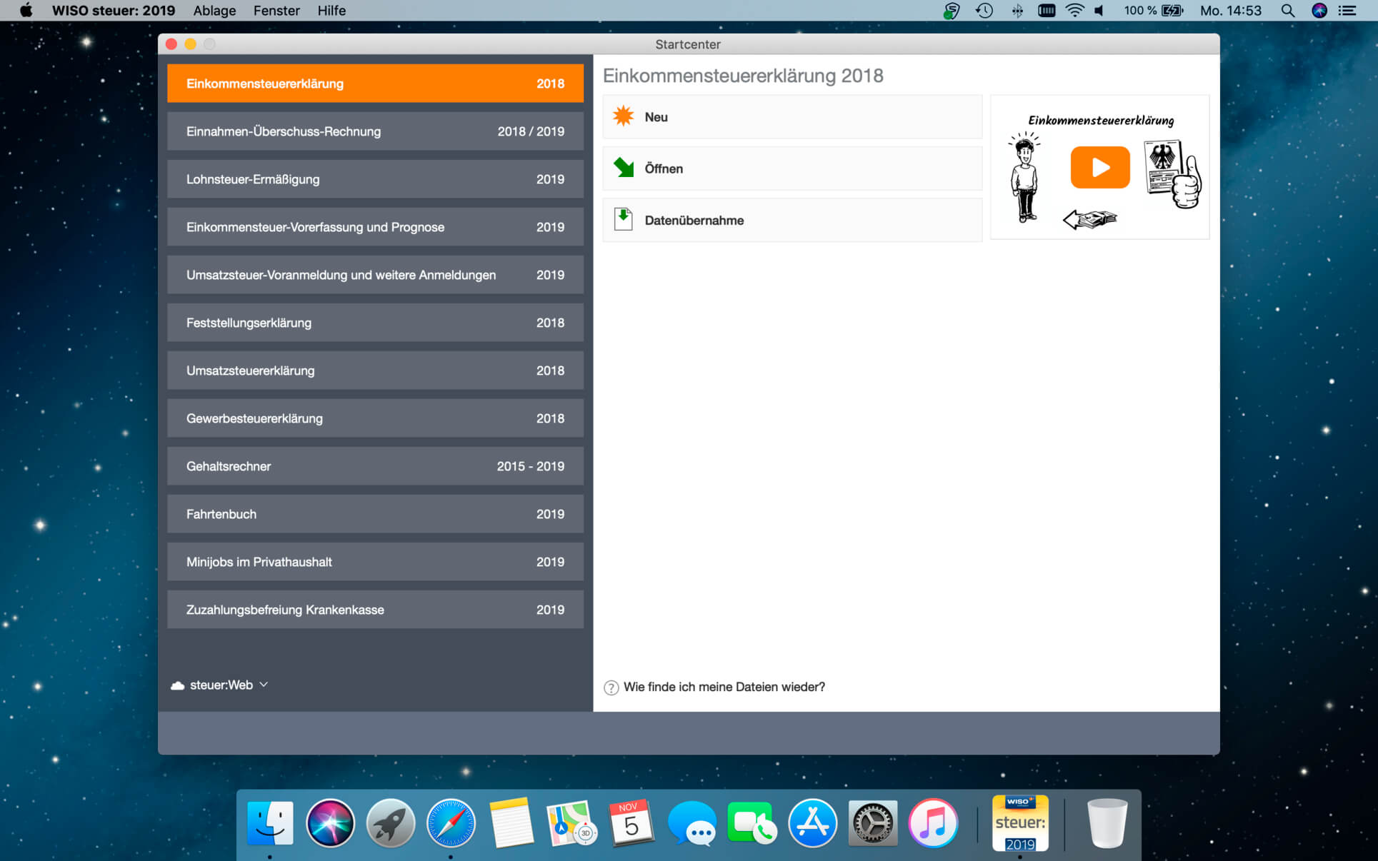 WISO steuer 2019 9.07.1894 Multilingual MacOS