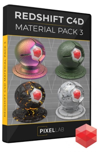 The Pixel Lab Redshift C4D Material Pack 3