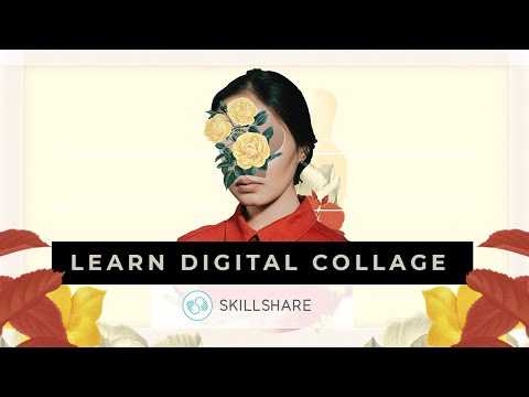 Floral Portrait Digital collage Step by Step in Adobe Photoshop