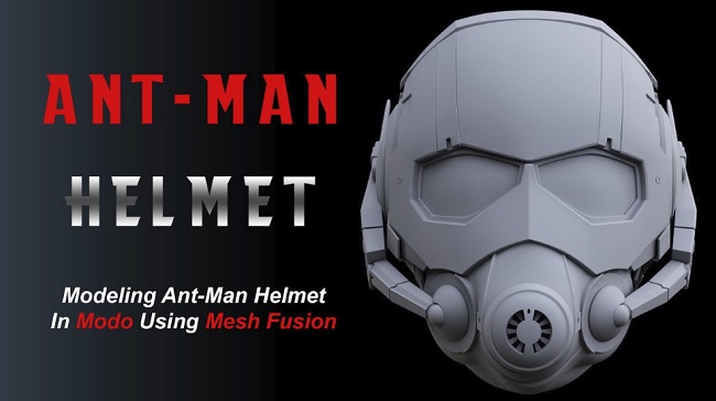 Gumroad – Modeling Ant-Man Helmet in Modo Using Mesh Fusion with Leouvon