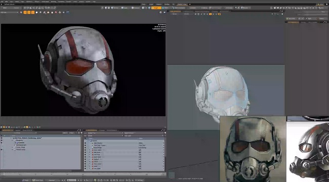 Skillshare – Texturing and Rendering Ant-Man Helmet in Modo Using V-Ray Next