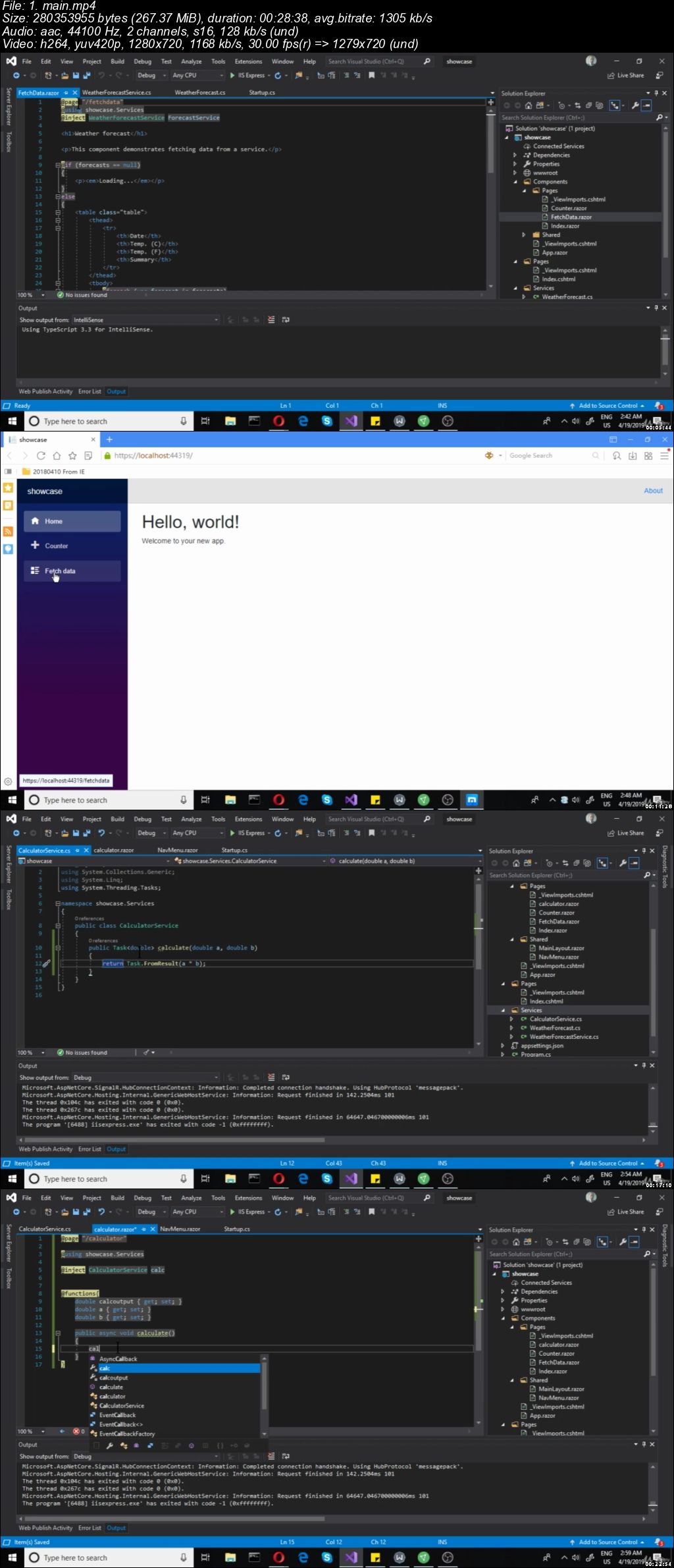 ASP.NET CORE 3.0 blazor and razor 