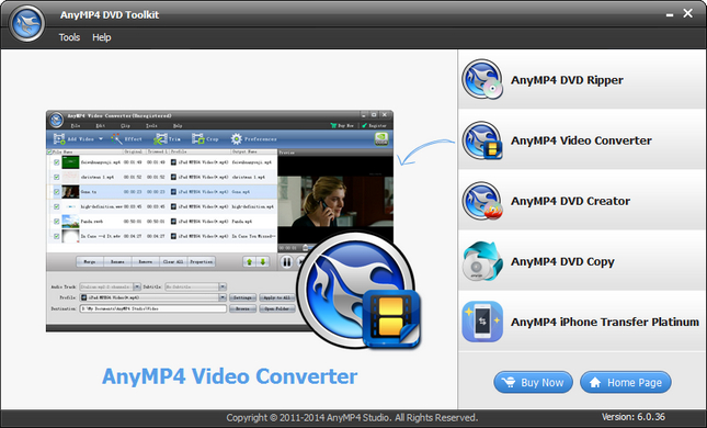 AnyMP4 DVD Toolkit 6.0.70 Multilingual