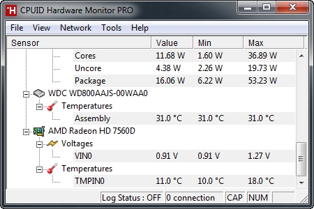 CPUID HWMonitor Pro 1.39