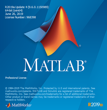MathWorks MATLAB R2019a v9.6.0.1150989 Update 4 Only (x64)