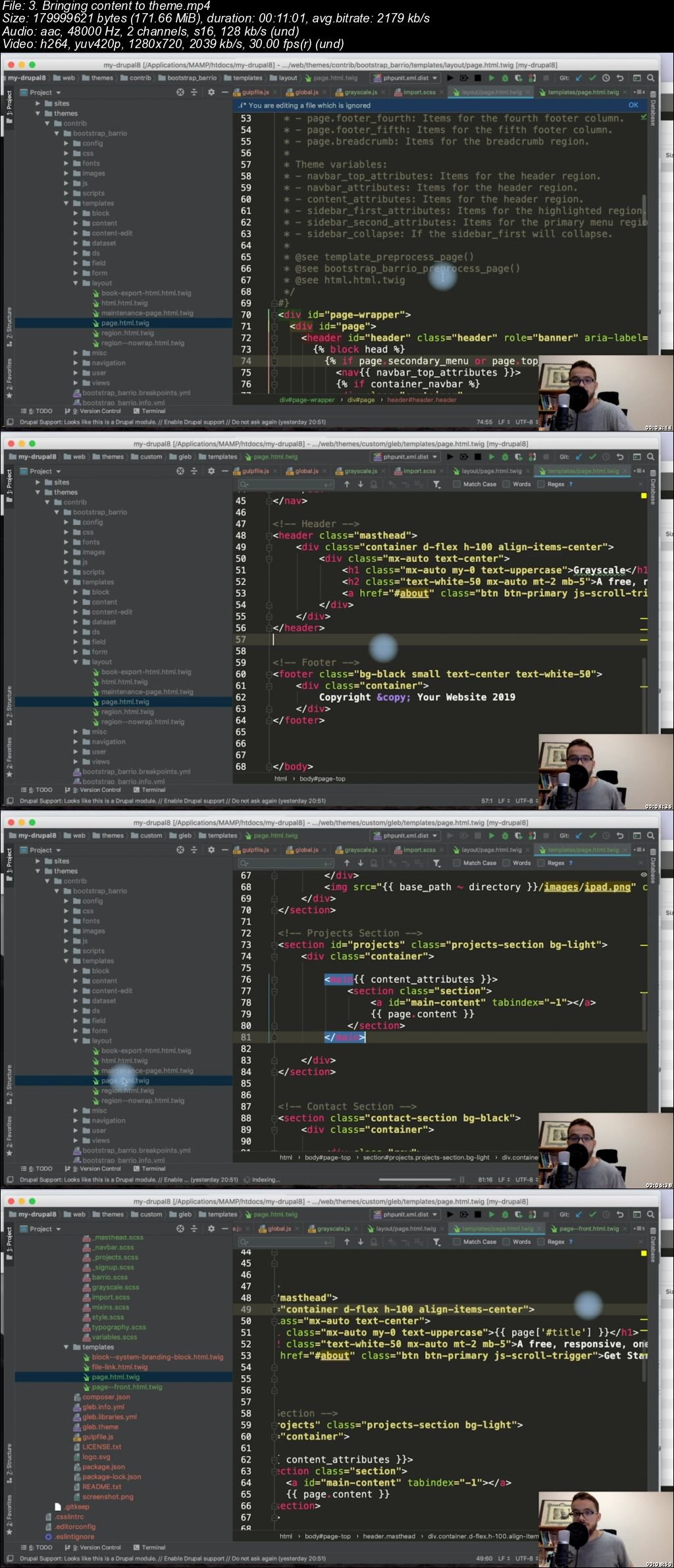 Make Drupal 8 twig theme in 1.5 h + useful tips 