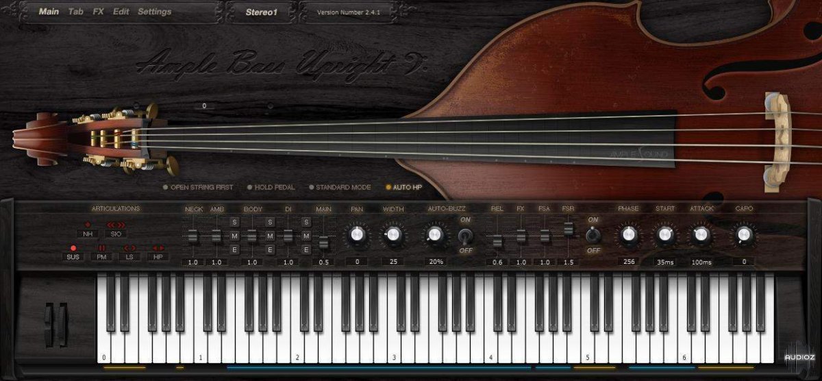 Ample Sound Ample Bass Upright III v3.1.0 WiN/MAC screenshot