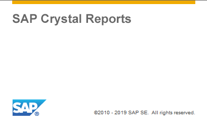 SAP Crystal Reports 2016 SP07