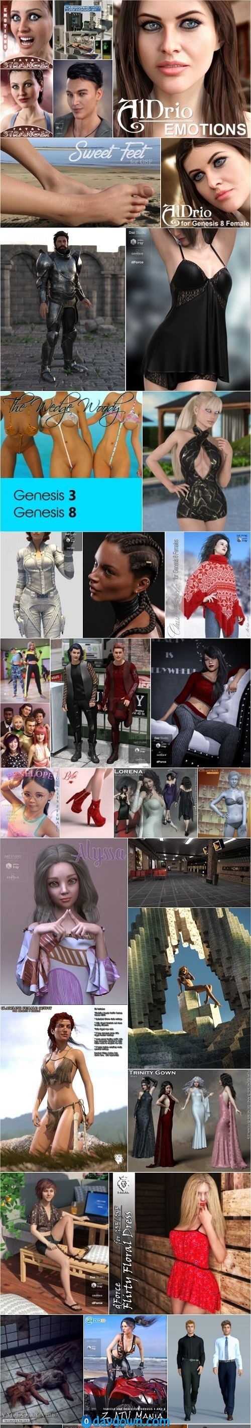 Daz 3D, Poser Bundle 2 August 2019