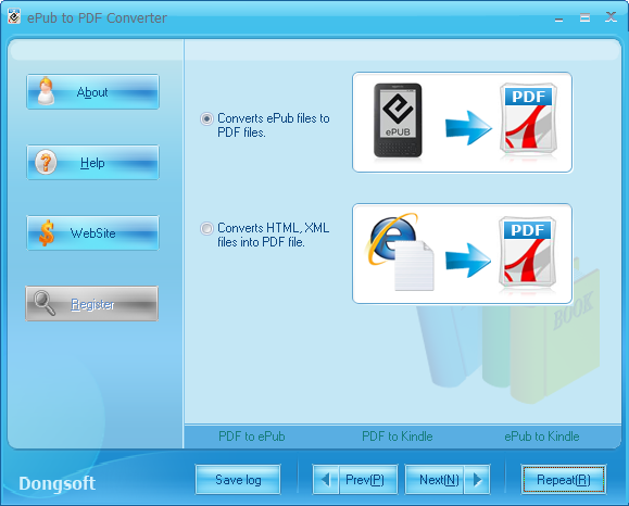 EPub to Pdf Converter 2.0.4