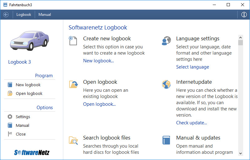 SoftwareNetz Logbook 3.05 Multilingual