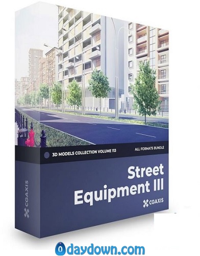 CGAxis – Street Equipment III 3D Models Collection – Volume 113
