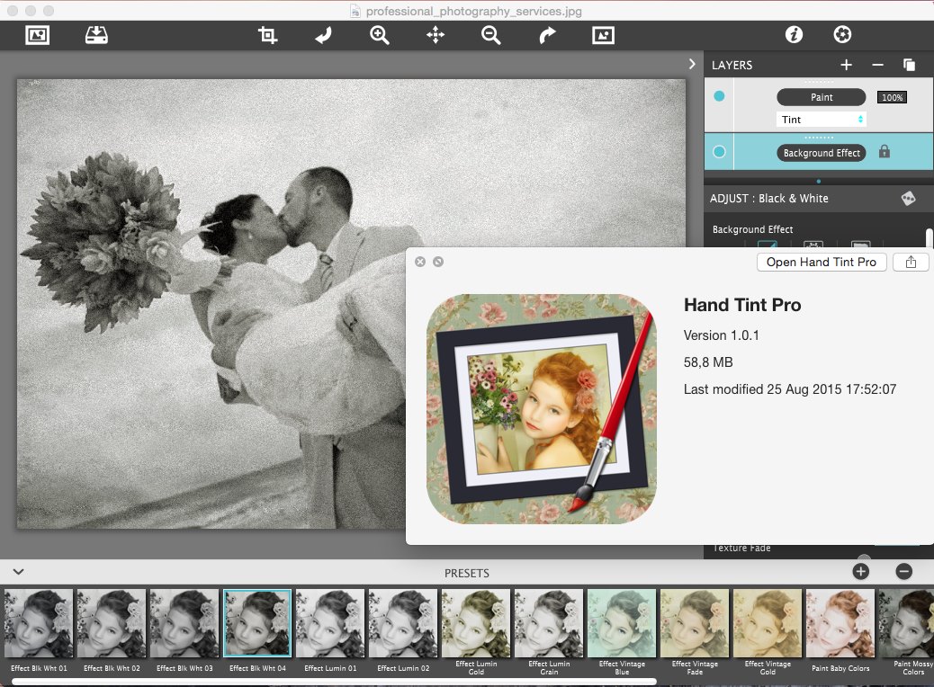 JixiPix Hand Tint Pro 1.0.1 Mac OS X
