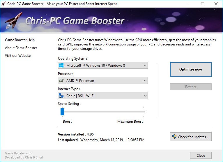 Chris-PC Game Booster 5.10