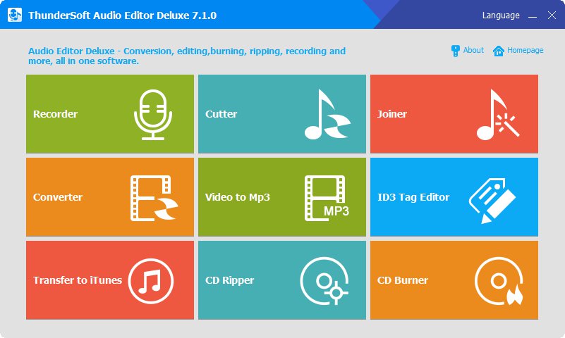 ThunderSoft Audio Editor Deluxe 7.1.0 Multilingual