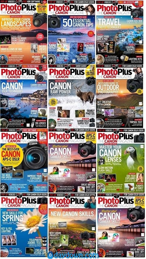 PhotoPlus. The Canon Magazine – Full Year Issues Collection 2019