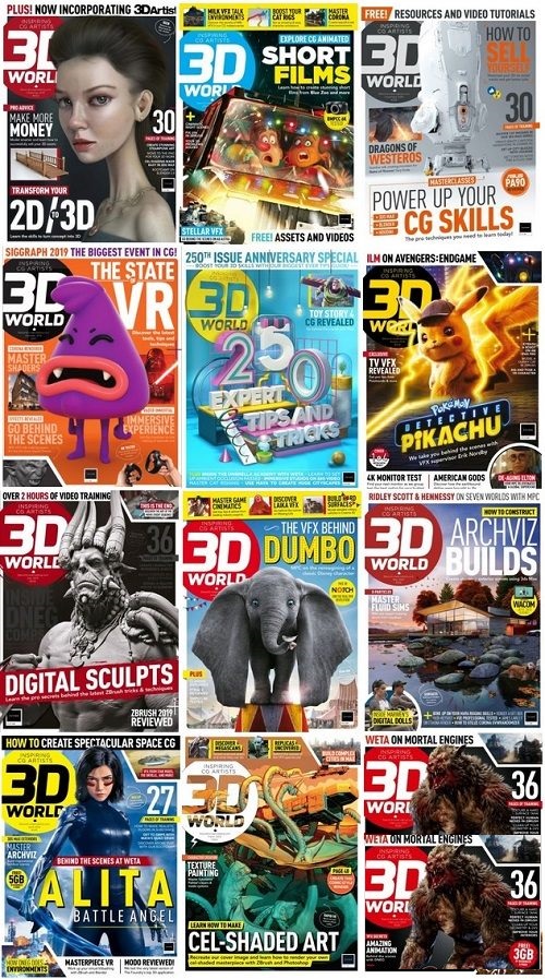 3D World UK – 2019 Full Year Issues Collection