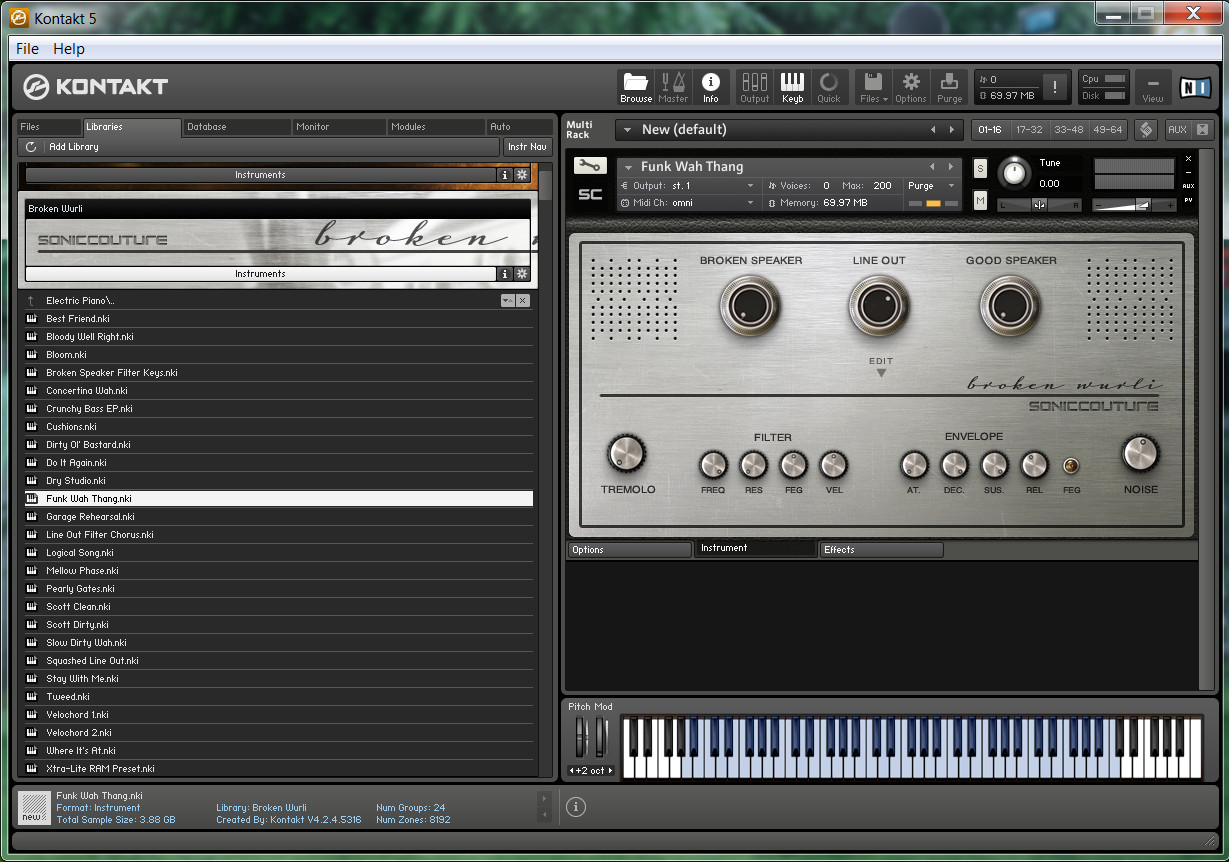 Soniccouture – Broken Wurli 1.1 (KONTAKT)