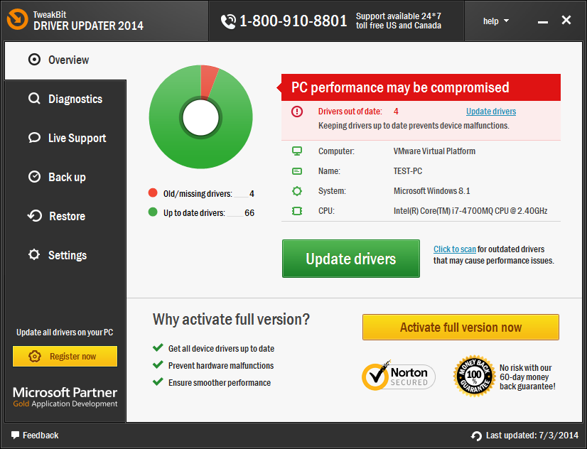 TweakBit Driver Updater 2.2.4.54019 Multilingual