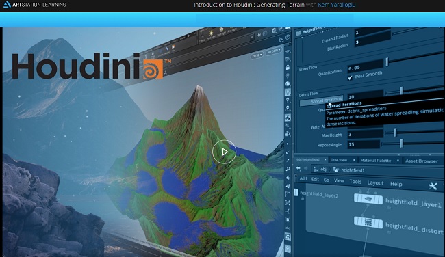 Artstation – Introduction to Houdini – Generating Terrain