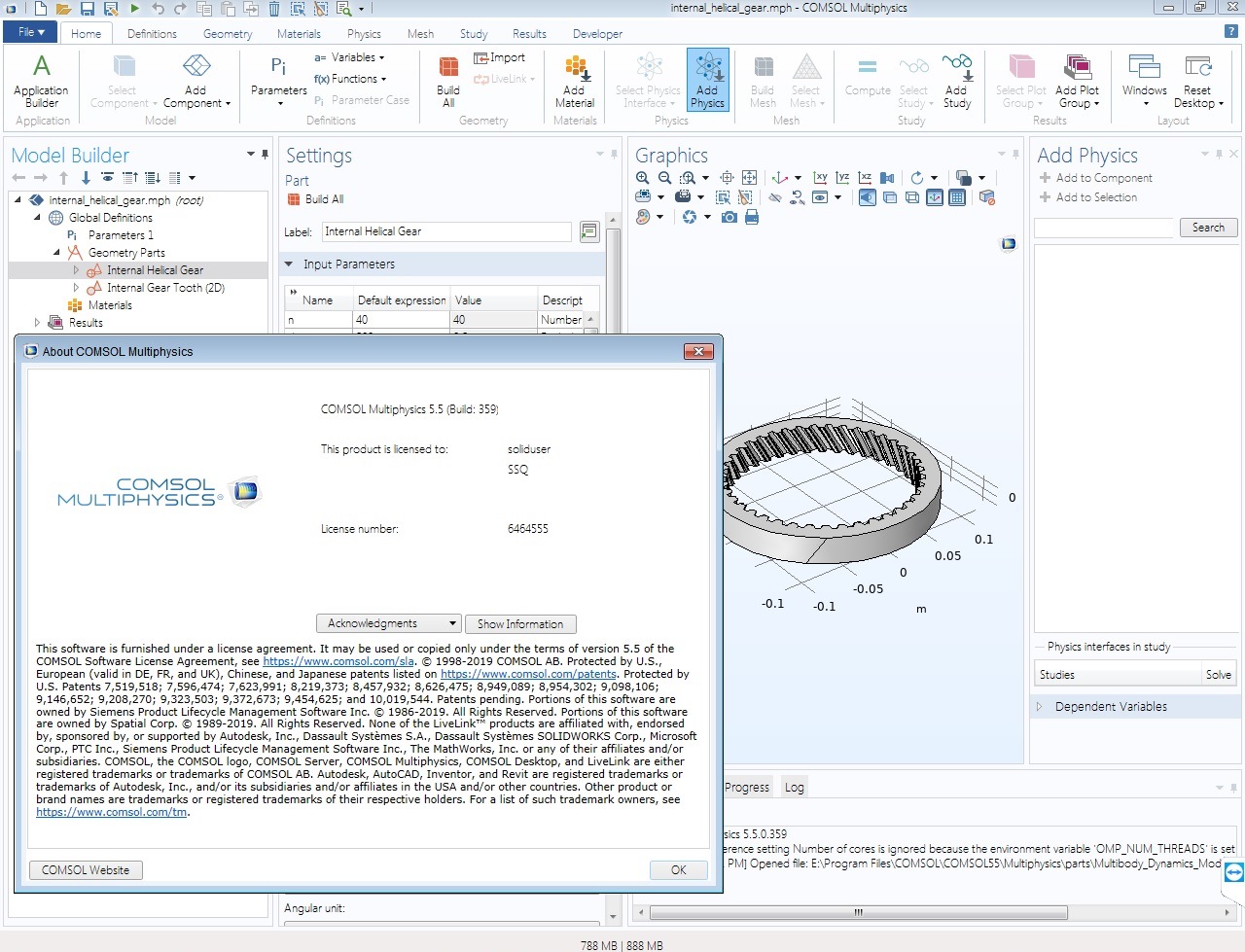 Comsol Multiphysics 5.5 Update 3