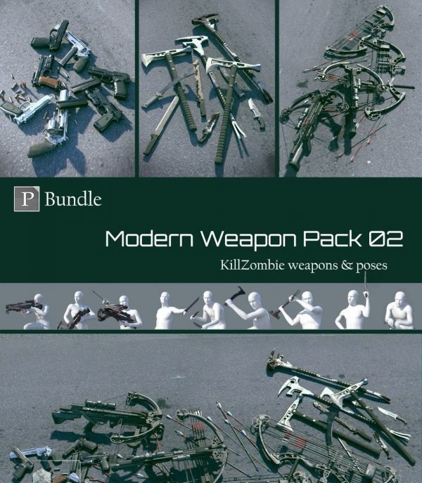 KillZombie Modern Weapon Pack Bundle 02
