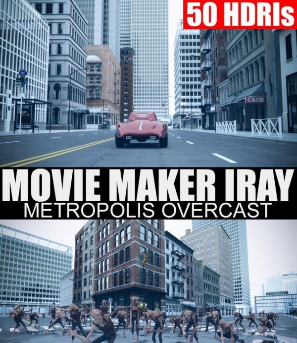 50 HDRIs – Movie Maker Iray – Metropolis Overcast