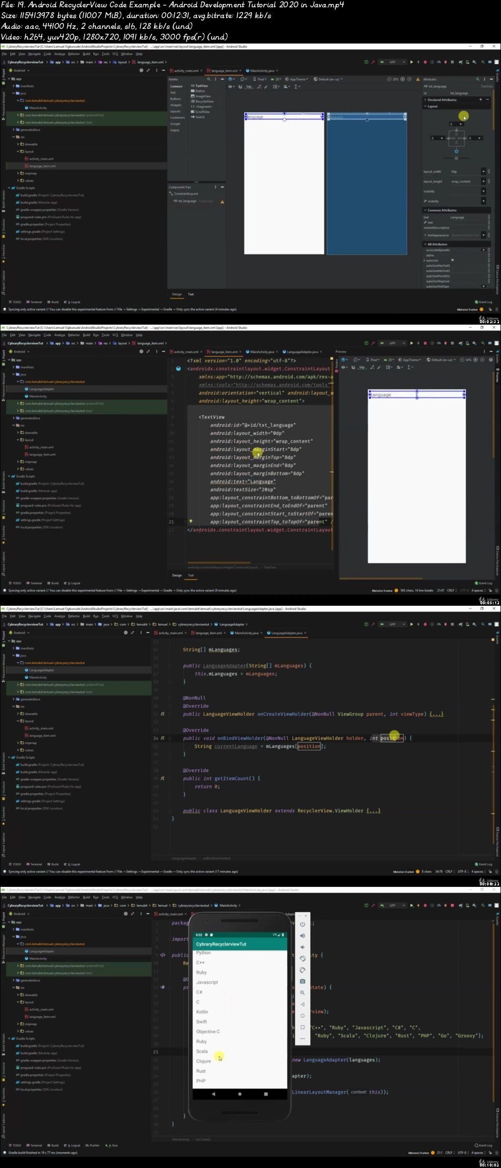  Android App Development using Android Studio 2020 - Beginner 