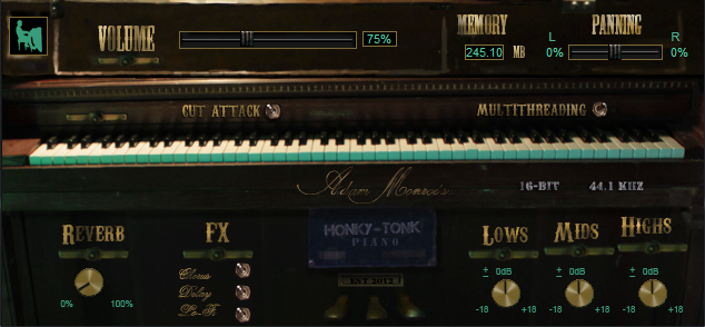 Adam Monroe Music Honky Tonk Piano v2.71 (AAX AU VST) [WIN OSX]-DECiBEL screenshot