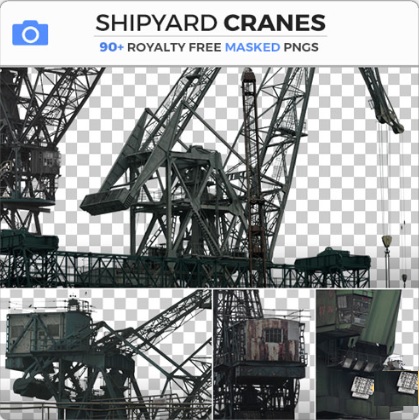 Photobash – Shipyard Cranes