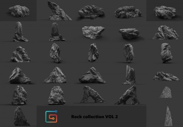ArtStation Marketplace – Rock Collection Vol 2 – Jungle Rocks