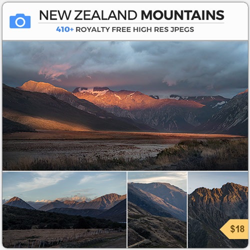 PHOTOBASH – New Zealand Mountains