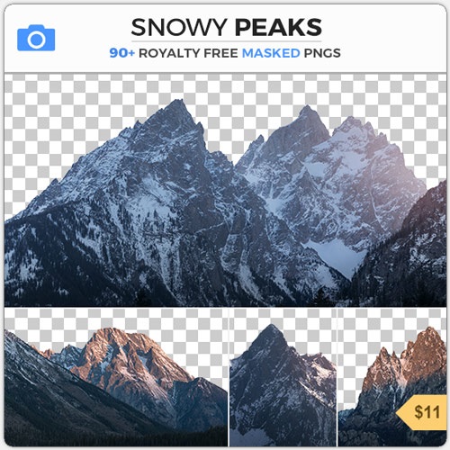 PHOTOBASH – Snowy Peaks