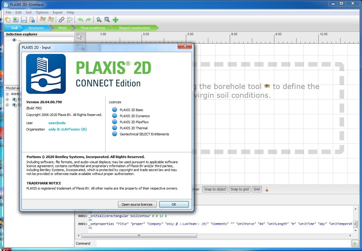 PLAXIS 2D CONNECT Edition V20 Update 4