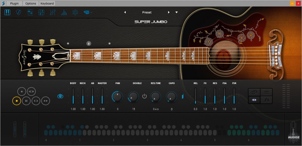Ample Sound Ample Guitar Super Jumbo v3.2.0 WIN OSX screenshot