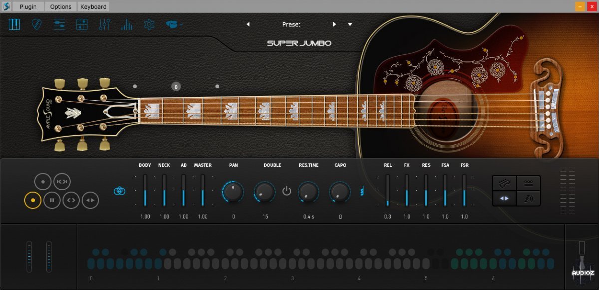Ample Sound Ample Guitar Super Jumbo v3.3.0 WIN OSX screenshot