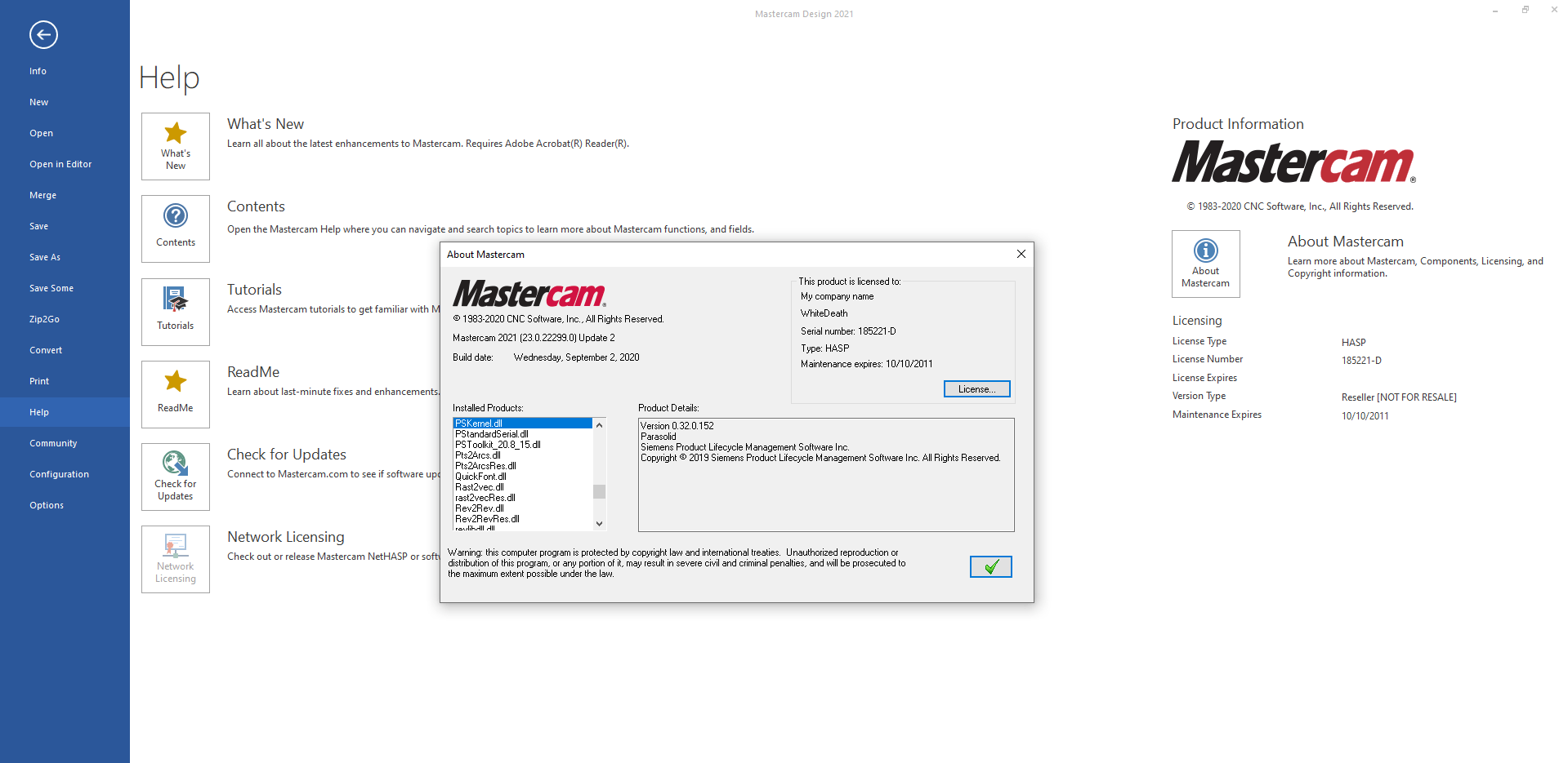Mastercam 2021 v23.0.22299.0 Update 2 Only (x64)