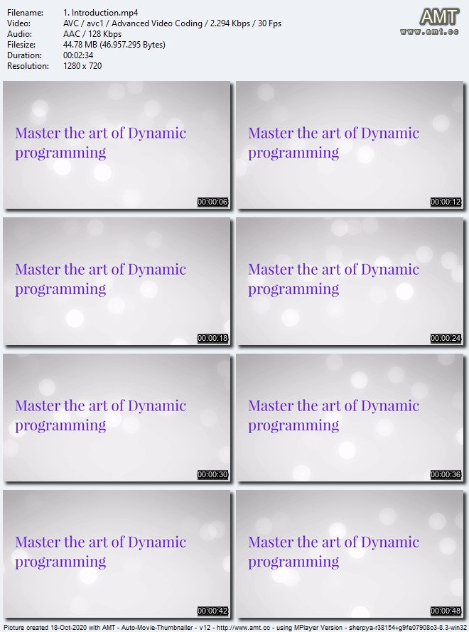 Master the art of Dynamic Programming