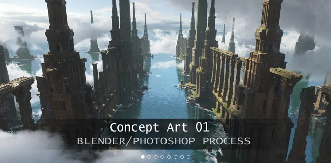 Gumroad – Lost Atlantide 3d/2d process by Quentin Mabille