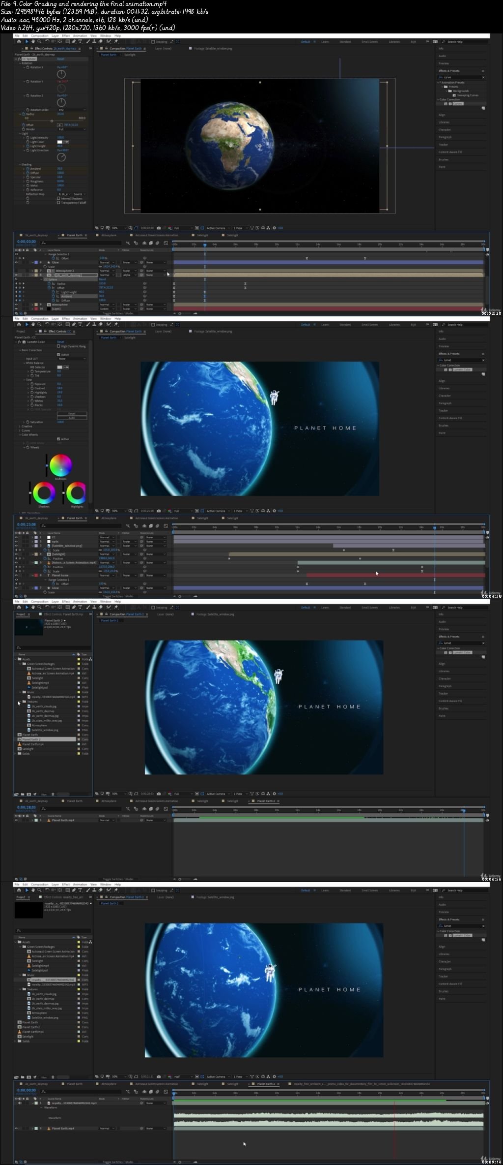  VFX Compositing: Create a 3D Planet in After effects