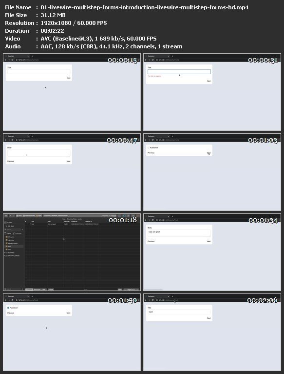 Codecourse - Livewire Multistep Forms