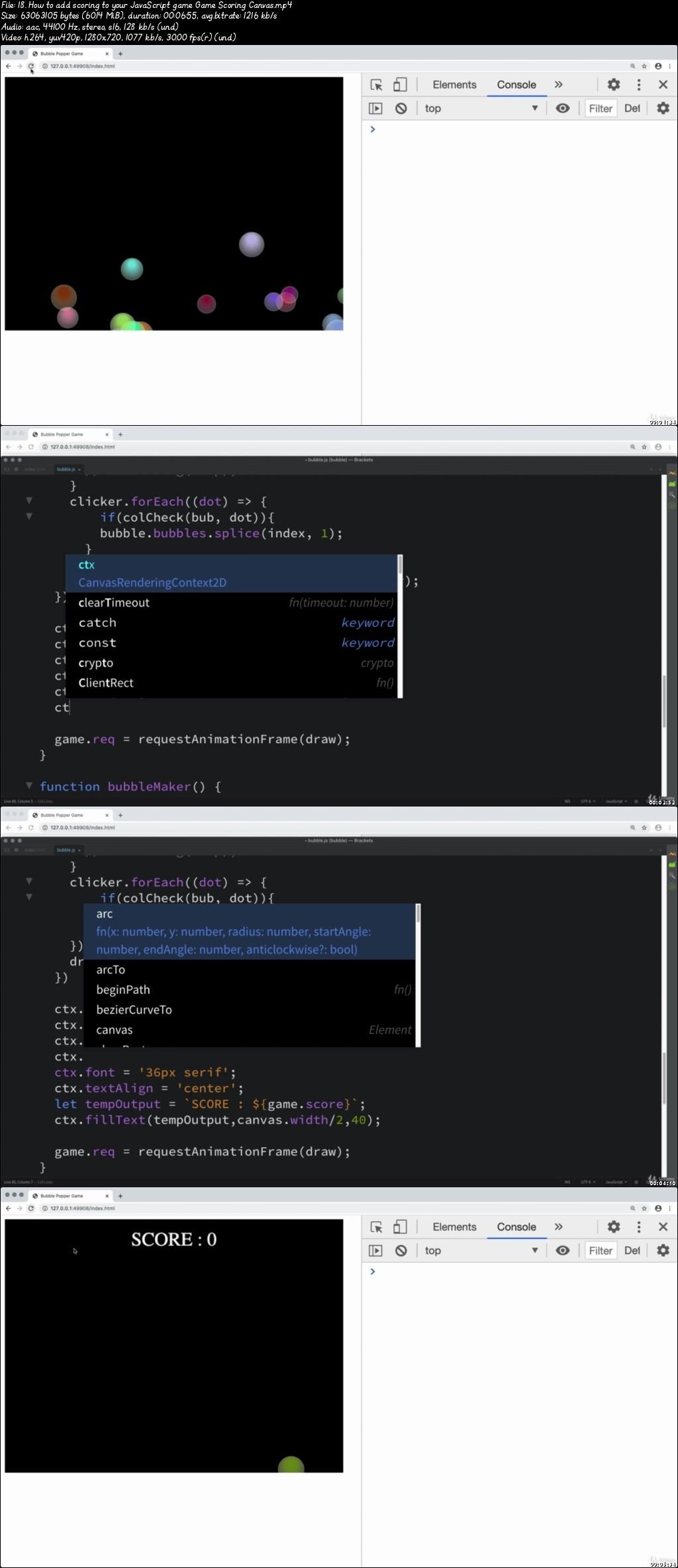  Create an HTML5 Canvas game with JavaScript MouseClick 