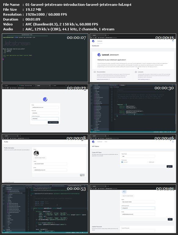 Codecourse - Laravel Jetstream (1 hour 34 mins)