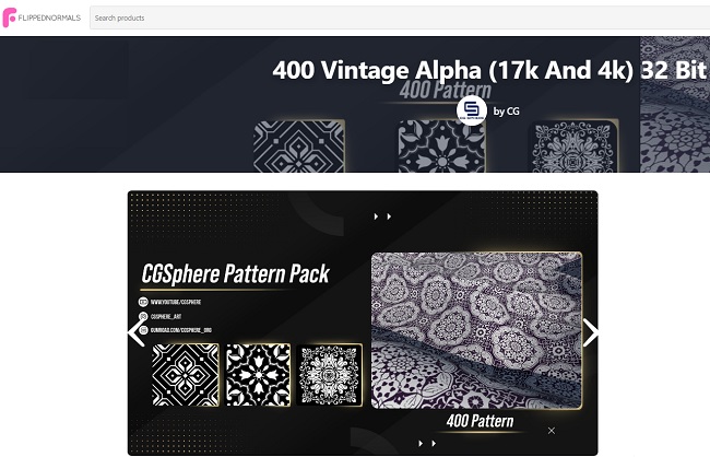 FlippedNormals – 400 Vintage Alpha (17k and 4k) 32 bit
