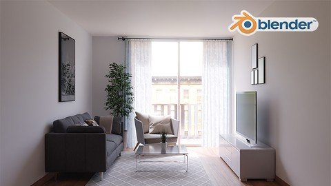 Archviz in Blender 2.80 / Interior Visualization from DXF
