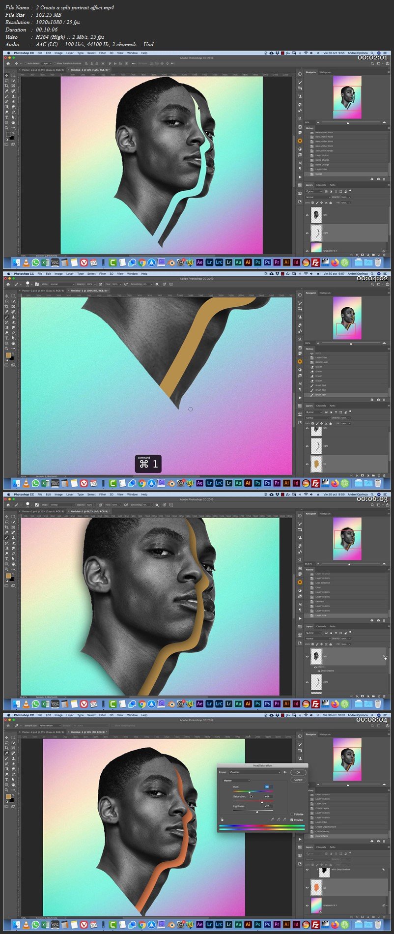 Abstract Portraits Photoshop Workflow