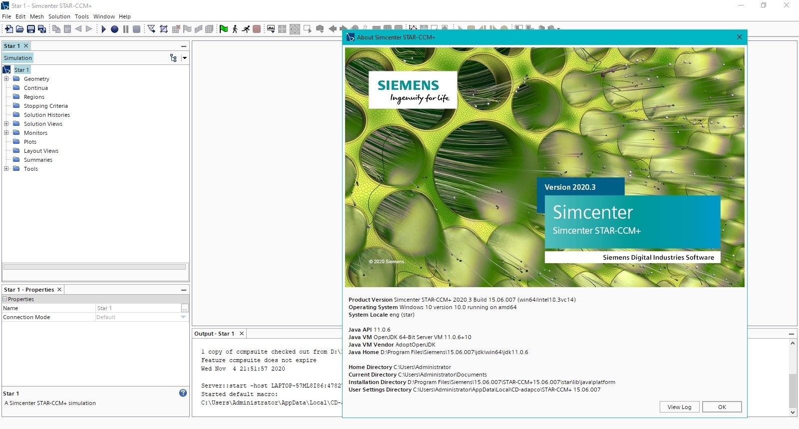 Siemens Star CCM+ 2020.3.0 (15.06.007 single precision)