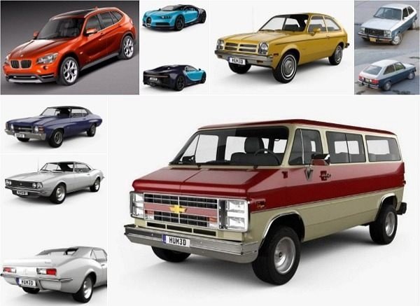 Car 3D Models Bundle November 2020