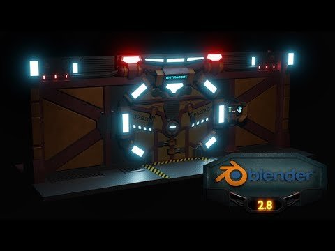 Blender 3D Model a Sci-fi Scene with Eevee